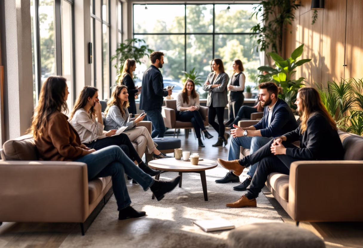 image of networking event (for a hr tech)